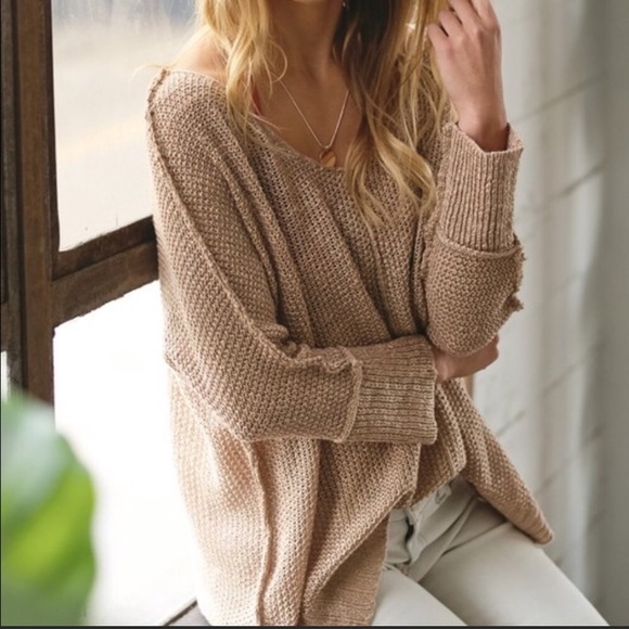 Slouchy V-Neck Sweater - Picture 4 of 6